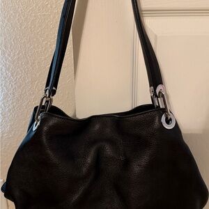 Sleek Black Leather Michael Kors Purse